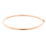 Bracelete de Ouro Rosé 18K Fio Meia Cana