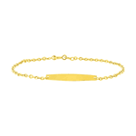 Pulseira de Ouro 18K com Chapa Americana