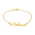 Pulseira Infantil com Nome de Ouro 18K com Até 10 Letras