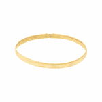 Bracelete de Ouro 18K Fio Meia Cana com 4,0 milímetros
