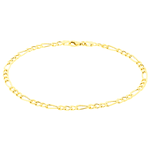 Pulseira de Ouro 18K Elos Groumet 3x1 