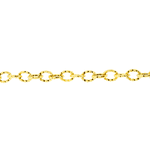 Pulseira Elos Pequenos Trabalhada Ouro 18K