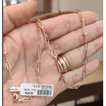 Corrente de Ouro 18K Elo Oval Alongado 60cm