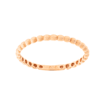 Anel Feminino Ouro Rosé 18K Bolinhas Mini