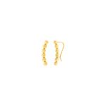 Brinco Ear Cuff Ouro 18K Bolinhas Mini