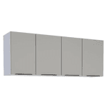 Armário Aéreo Cozinha Aço Júpiter Flat Cinza 150 - COZIMAX