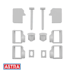 Conjunto Parafusos De Fixação Para Assento Sanitário Branco TPKPFU BR1 - ASTRA