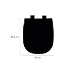 Assento Soft Close Sabatini / Paris TTP/SC Preto EB67 - ASTRA