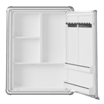 Armário Banheiro Sobrepor Plástico / Alumínio 35X45X11,3 LBP12/S - ASTRA