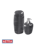 Kit Acessório Banheiro Cinza Marmorizado Com 2 Peças ASTRA KBB1M//2*CZ MAIS COR - ASTRA