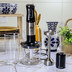 Mixer Turbo 3X1 Inox 1000W Cromado Com Preto 127V - KIAN
