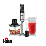 Mixer Turbo 3X1 Inox 1000W Cromado Com Preto 127V - KIAN