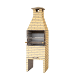 Churrasqueira Cimento Padrão 55cm Tijolinho Marfim - BRATIFIC