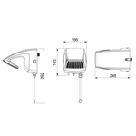 DUCHA FUTURA ELETRÔNICA BRANCA 127 V / 5500 W - LORENZETTI