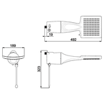 Ducha Loren Shower Eletrônico Branca 127 V / 5500 W - LORENZETTI