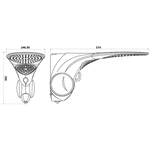 DUCHA DUO SHOWER REDONDA MULTI BRANCA - LORENZETTI