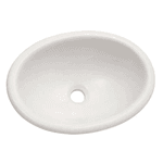 Cuba de Sobrepor Oval Branca 44 x 32 - ICASA