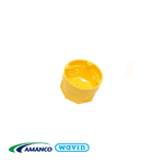 Caixa De Luz Octagonal Amarela 3X3 - Amanco