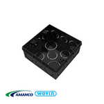 Caixa De Luz Rígida 4X4 Preta - AMANCO