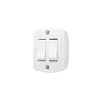 Interruptor Duplo De Sobrepor 6A 16562 - ILUMI