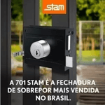 Fechadura Portão Inox 701/100 - STAM
