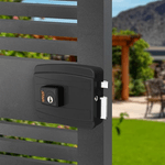 Fechadura Elétrica 12V Cilindro 40MM Preto Fosco - STAM
