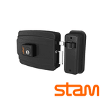 Fechadura Elétrica 12V Cilindro 40MM Preto Fosco - STAM