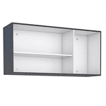 Armário Aéreo Cozinha MDF Cisne Cinza 120 - COZIMAX