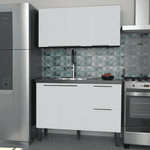 Gabinete Cozinha MDF Cisne Branco 120 - COZIMAX