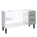 Gabinete Cozinha Aço Júpiter Flat Cinza 150 - COZIMAX