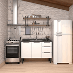 Gabinete Cozinha Aço Júpiter Flat Branco 120 - COZIMAX