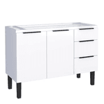 Gabinete Cozinha Aço Júpiter Flat Branco 120 - COZIMAX