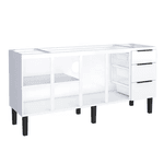 Gabinete Cozinha Aço Júpiter Flat Branco 180 - COZIMAX