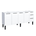 Gabinete Cozinha Aço Júpiter Flat Branco 200 - COZIMAX