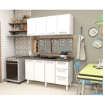 Gabinete Cozinha Aço Vênus Flat Branco 150 - COZIMAX