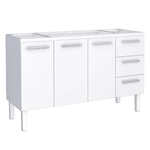 Gabinete Cozinha Aço Vênus Flat Branco 150 - COZIMAX