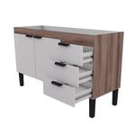 Gabinete Cozinha MDF Flamingo Tamarindo Com Branco 150 - COZIMAX