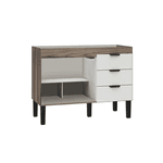 Gabinete Cozinha MDF Flamingo Tamarindo Com Branco 120 - COZIMAX