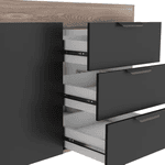 Gabinete Cozinha MDF Flamingo Tamarindo Com Preto 120 - COZIMAX
