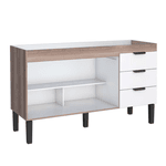 Gabinete Cozinha MDF Flamingo Tamarindo Com Branco 150 - COZIMAX