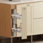 Gabinete Cozinha MDF Grou Jequitibá / Areia 150 - COZIMAX