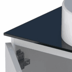 Gabinete Banheiro Em Aço Baru Branco 60 - COZIMAX