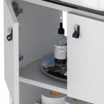 Gabinete Banheiro Em Aço Baru Branco 60 - COZIMAX