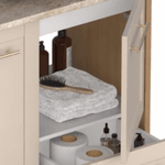 Gabinete Banheiro MDF Petúnia 80 Jequitibá / Areia - COZIMAX