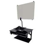 Kit Gabinete Vidro S60CQ PPQ-T Calacata Preto 60CM - VMEX
