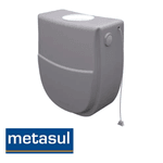 Caixa Descarga Plástica Cinza Claro 9L Inova - Metasul