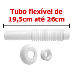 Tubo Ligação Ajustável Branco 290403 - BLUKIT