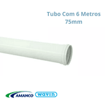 Tubo de Esgoto Com 6 Metros 75mm - AMANCO