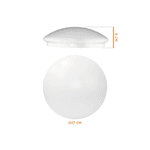 Plafon Smart Redondo LED Embutir 10W 6.400K 27X27cm - BRONZEARTE