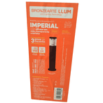 Totem Imperial 600X110MM Alumínio Preto Vidro Transparente Com Defletor - BRONZEARTE